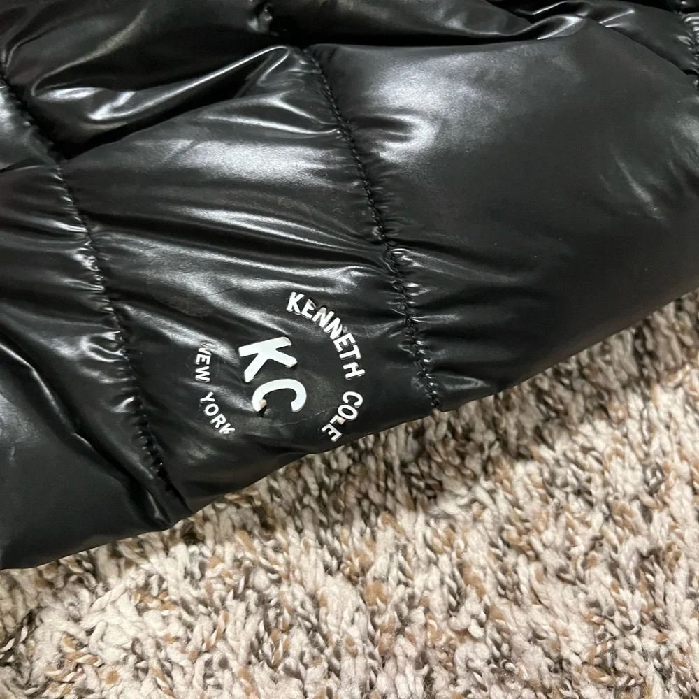 Kenneth Cole Shiny Black Jacket - Picture 2 of 3